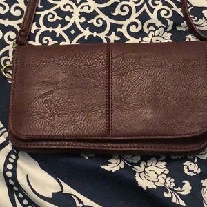 Burgundy purse
